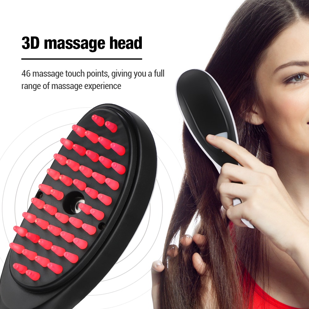 Vibration Head Massager Brush LED Anti Hair Loss Electric Spray Massage Comb Hair Growth Scalp Liqu 2