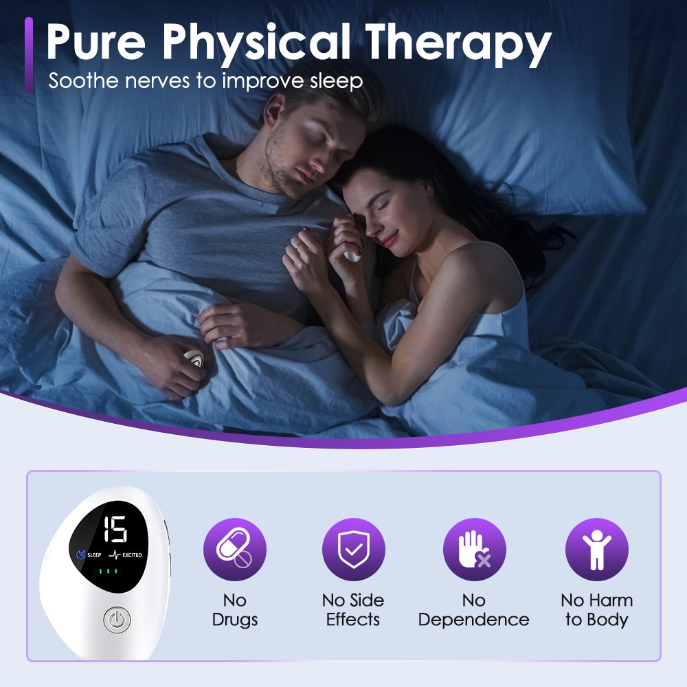 Pulse Stimulation For Anxiety Insomnia Handheld Sleep Aid Massage Device With Intelligent Relief N 2