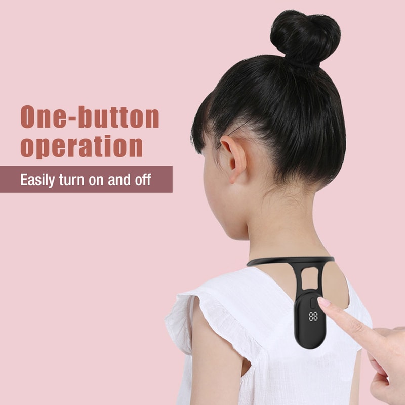 Kid Posture Training Corrector Orthosis Ultrasonic Posture Reminder For Adult Neck Hump Back Postur 2