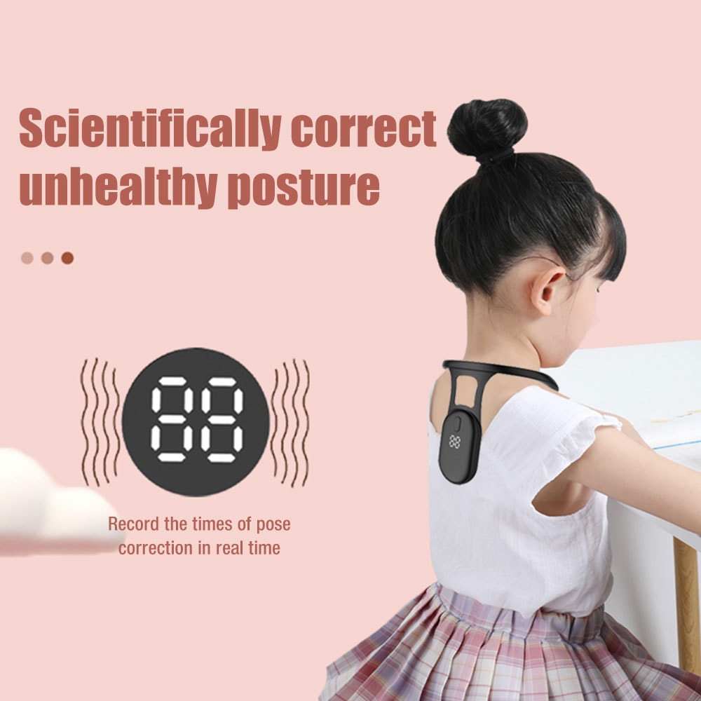 Kid Posture Training Corrector Orthosis Ultrasonic Posture Reminder For Adult Neck Hump Back Postur 3