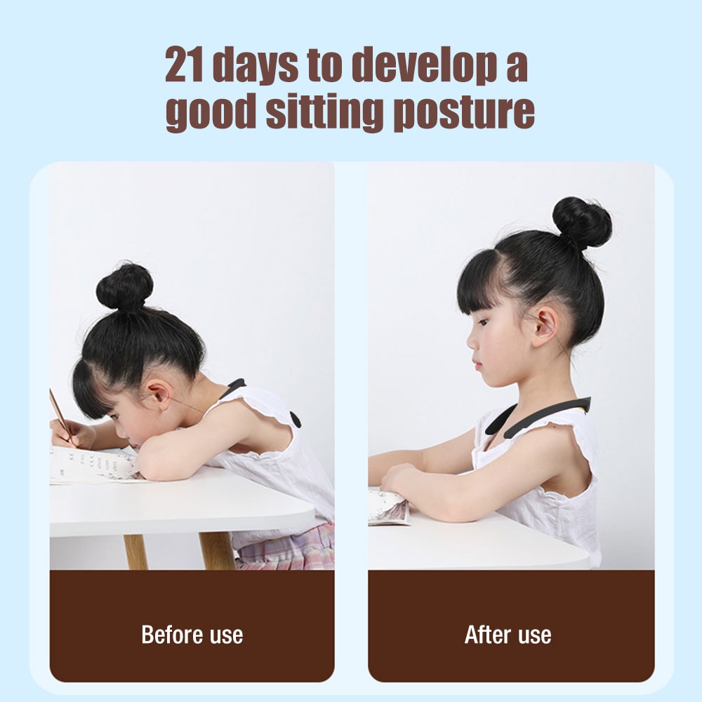 Kid Posture Training Corrector Orthosis Ultrasonic Posture Reminder For Adult Neck Hump Back Postur 4