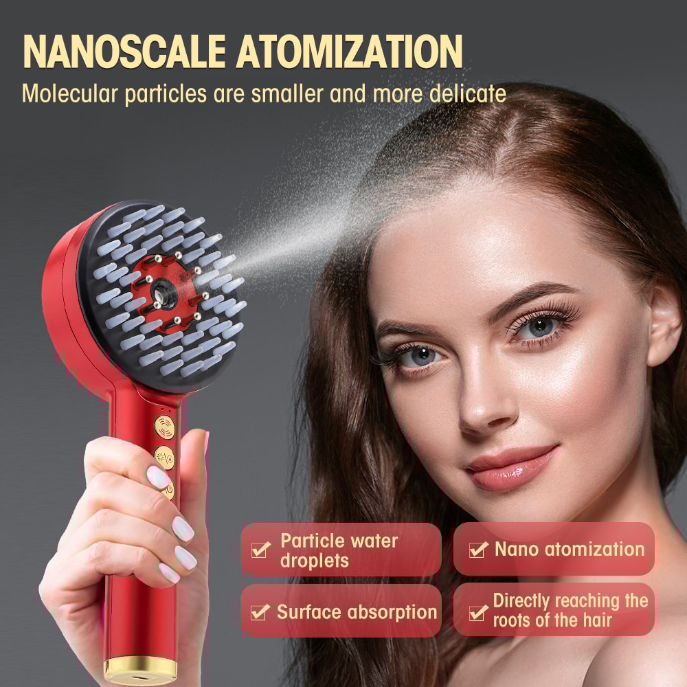 Red Light Laser Comb For Hair Follicle Hair 3 Modes Electric Massage Comb Portable Oil Applicator 1