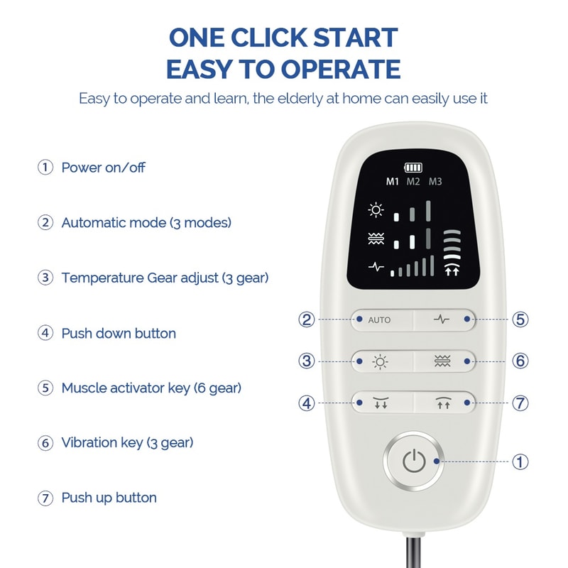 Electric Waist Massage Relax Cushion Lumbar Traction Massager Ergonomically Designed Waist Support 6