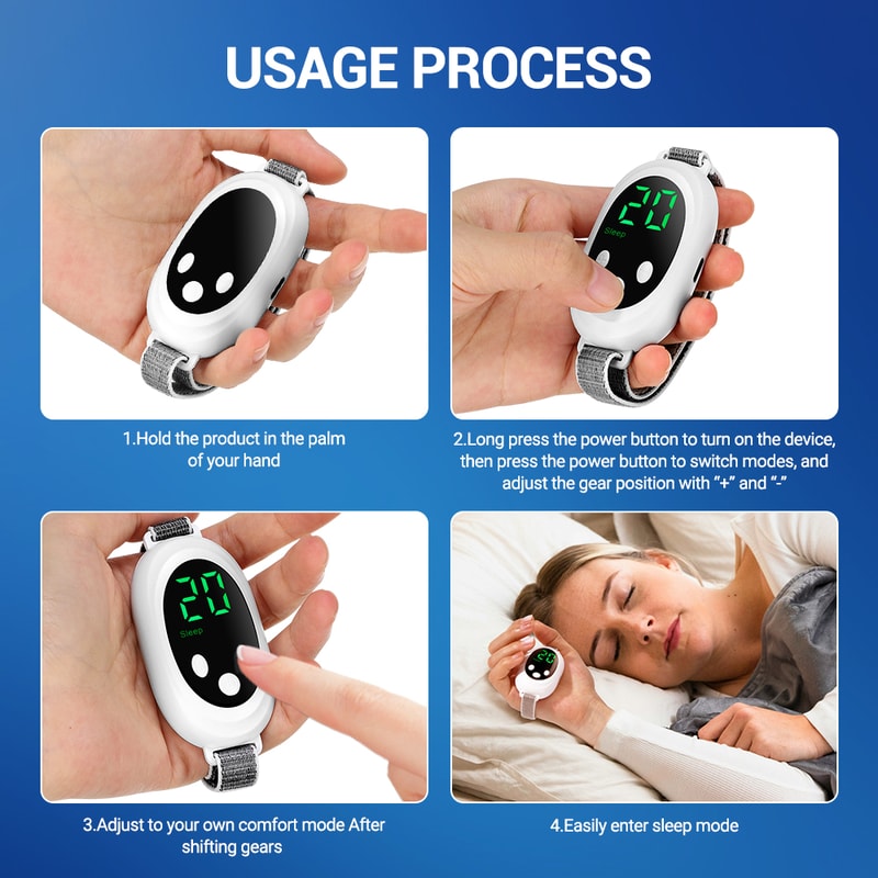 EMS Sleep Aid Machine New Microcurrent Sleep Aid Device Sleep Instrument Palm Pulse Massager For In 4