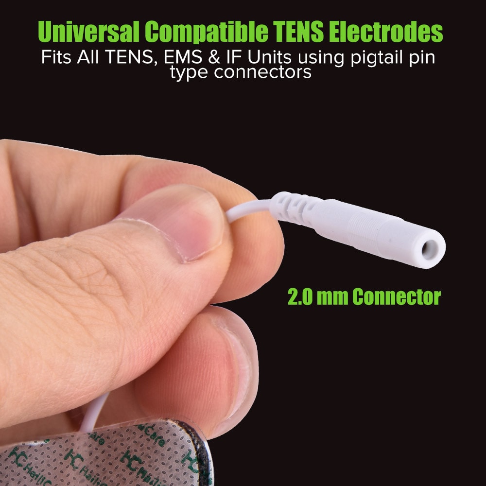 Digital TENS Pads EMS Electrode Pads Physiotherapy Silicone Gel Muscle Stimulator Electrodes 2