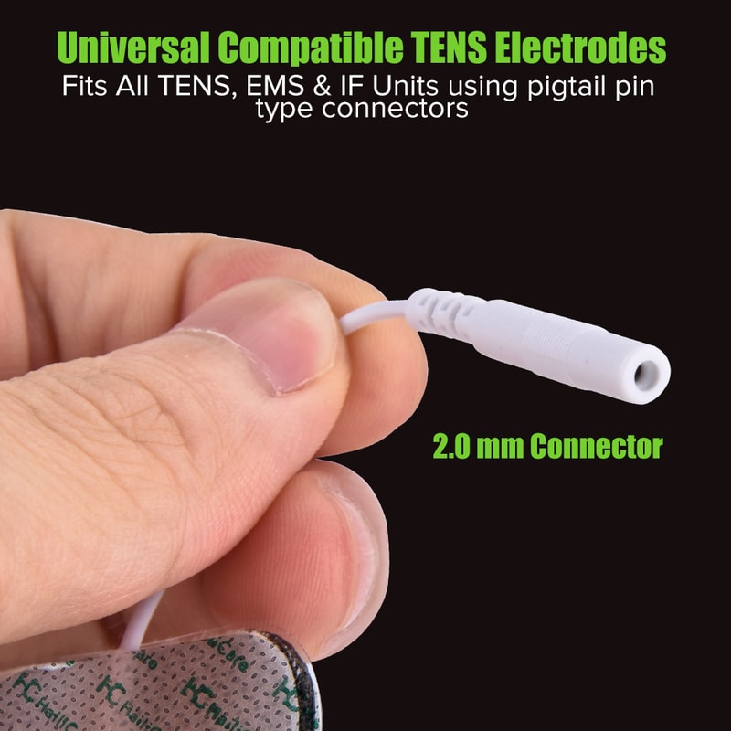 Digital TENS Pads EMS Electrode Pads Physiotherapy Silicone Gel Muscle Stimulator Electrodes 2