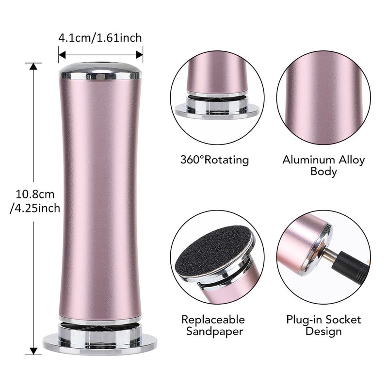 Foot Care Electric Callus Remover Pedicure Tool For Heels Electronic Foot Grinder With Sandpaper Re