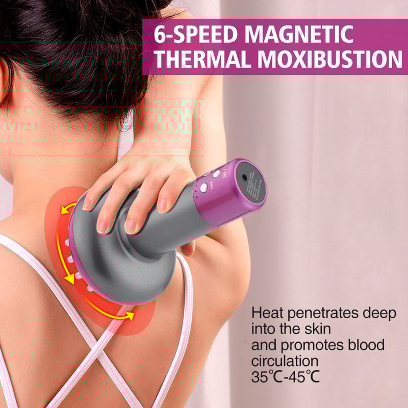 Microcurrent Body Back Massager Anti Cellulite Heating Meridian Massage 1