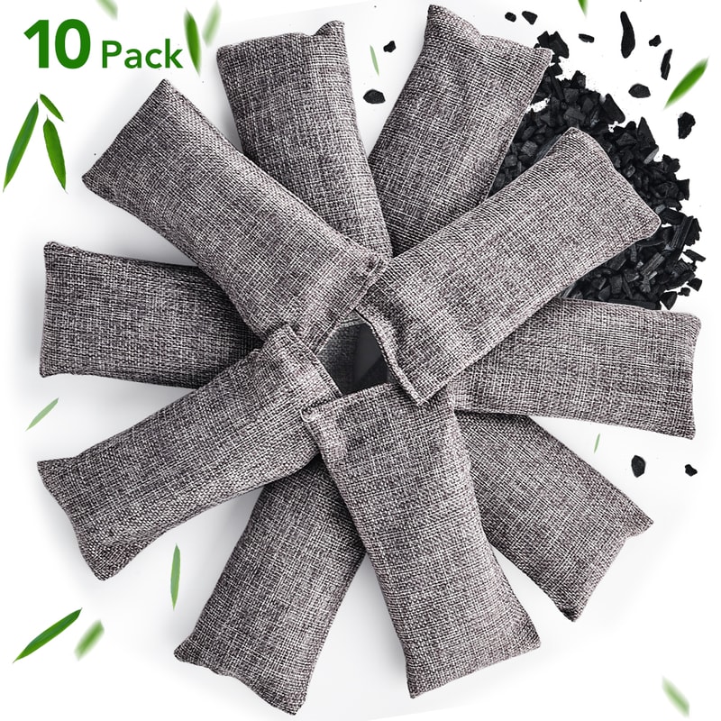 Activated Charcoal Odor Absorber, Bamboo Charcoal Bags for Moisture, Car, Closet, Shoes, Air Purifier
