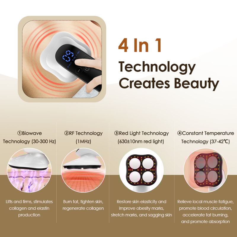 Body Sculpting Machine Electric Abdomen Massage Device Cellulite Remover For Belly Legs And Arms 3