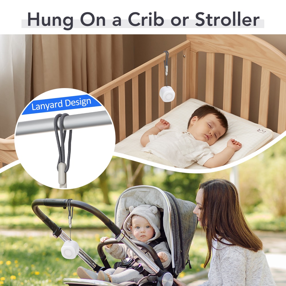 Baby Sleep Aid Device Mini White Noise Machine With 7 Colors Night Light For Relaxation And Noise R 3