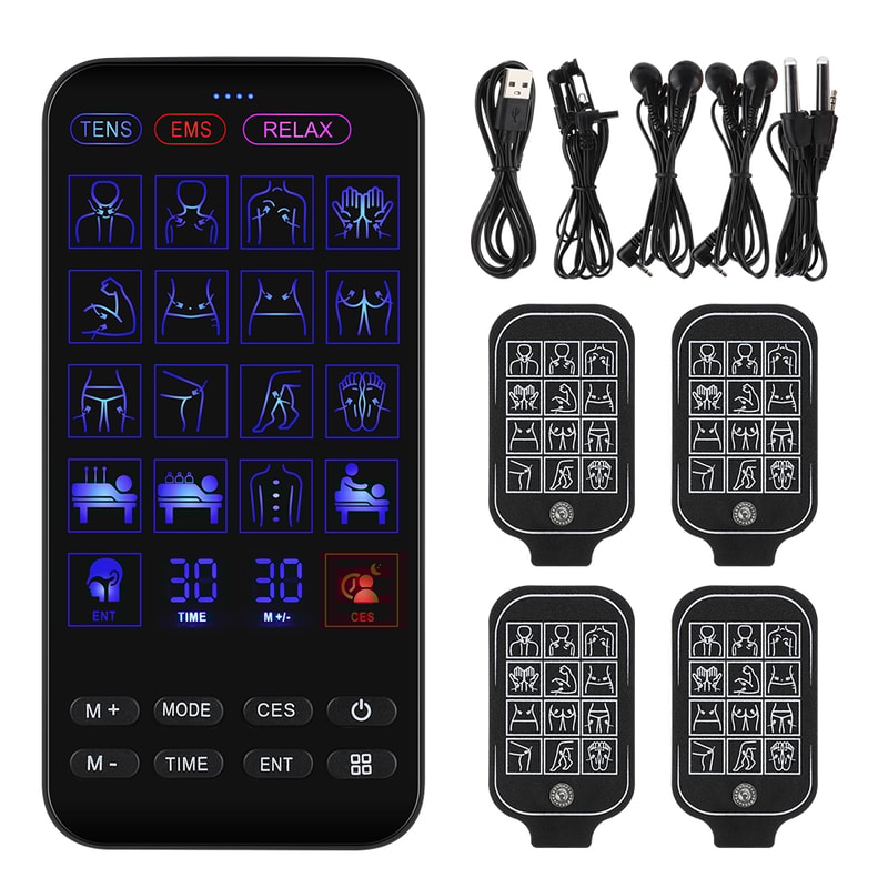 4 in 1 EMS TENS Electrostimulator, Sleeping Aid, Rhinitis Relief, Muscle Relaxation Device