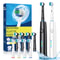 Rotating Electric Toothbrush For Adults Rechargeable With 8 Soft Brush Heads 0