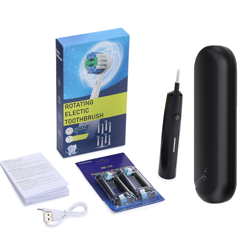 Rotating Electric Toothbrush For Adults Rechargeable With 8 Soft Brush Heads 7