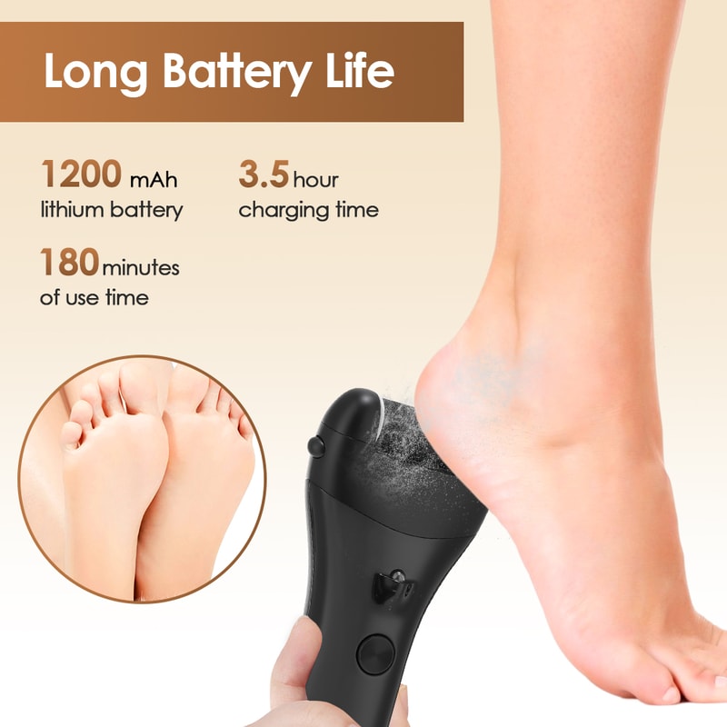 Electric Pedicure Tools Foot Callus Remover Heel Dead Skin Repair Exfoliator 1