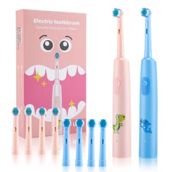 rotating ultrasonic rechargeable sonic children electric toothbrush, colorful cartoon soft hair brush