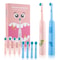 Rotating Ultrasonic Rechargeable Sonic Children Electric Toothbrush Colorful Cartoon Soft Hair Brus 0