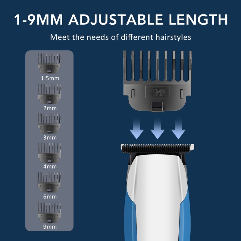 Wireless Trimmer Professional Clipper Machine Rechargeable Hair Cut Barber 4