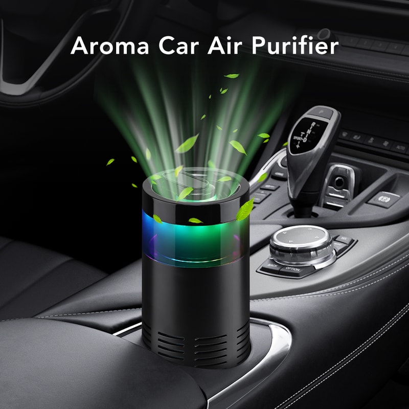 Portable Air Purifier For Home Bedroom Car Smoke Dust Pet Odor Remover 2 Speed Fan 0