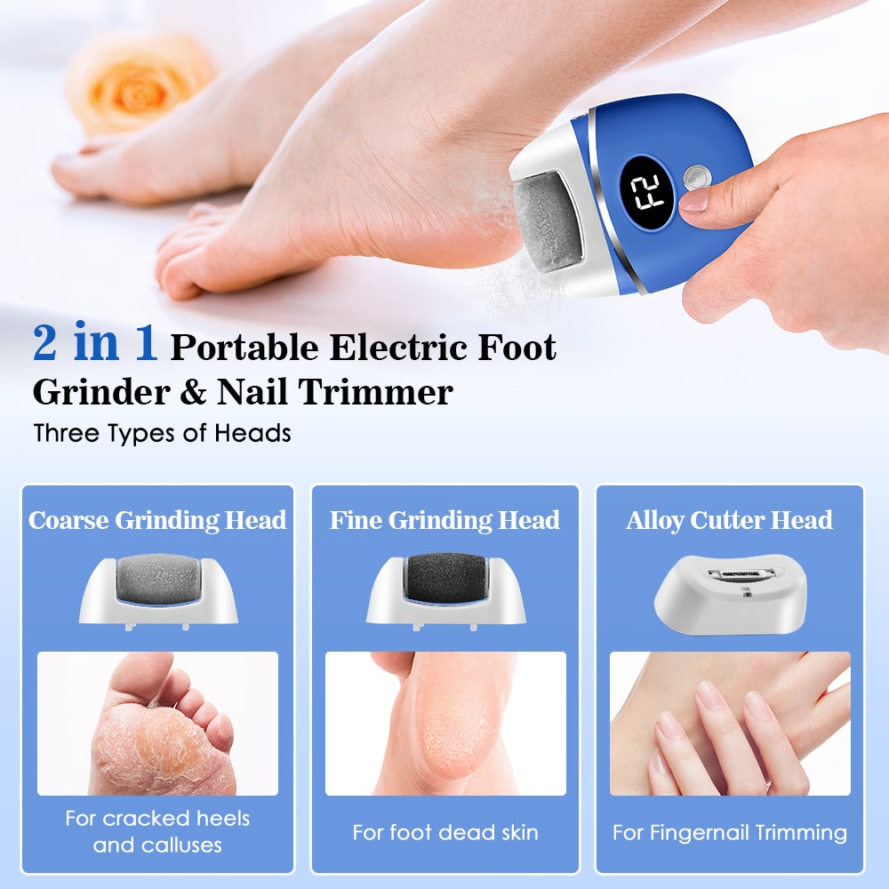 Automatic Anicure Trimmer With Light Electric Nail Clippers Pedicure Polishing Cutter For Adults An 2