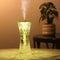 Clear Glass Rose Crystal LED Table Lamp With Slim Waist Air Humidifier And Touch Ambient Light 5