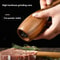 Adjustable Wooden Salt And Pepper Grinder Set With Ceramic Core And Storage Rack For Spices 1