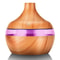 Wood Grain Ultrasonic Aromatherapy Essential Oil Diffuser Remote Control Air Humidifier With 7 Colo 6