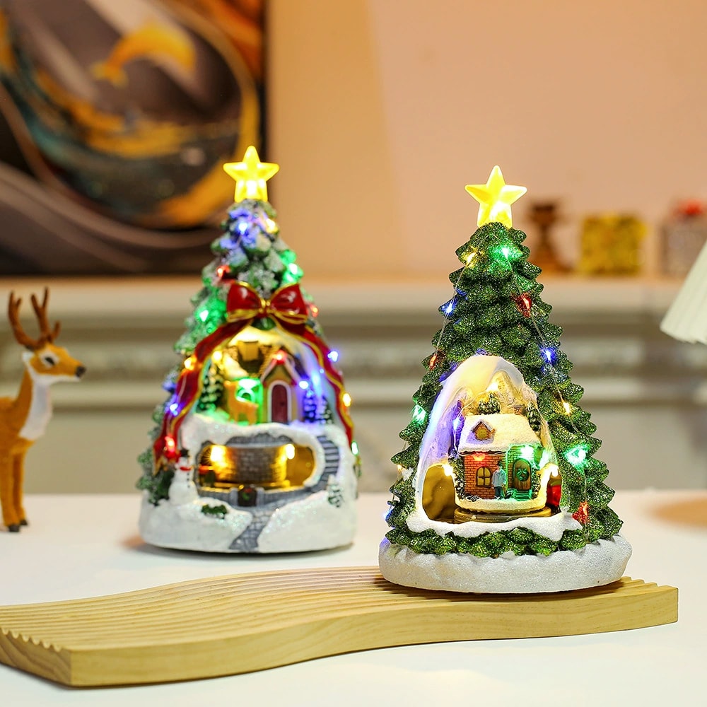 Rotating Christmas Tree Music Box Musical Box Home Decor For Kid Boy Girl And Adults 3