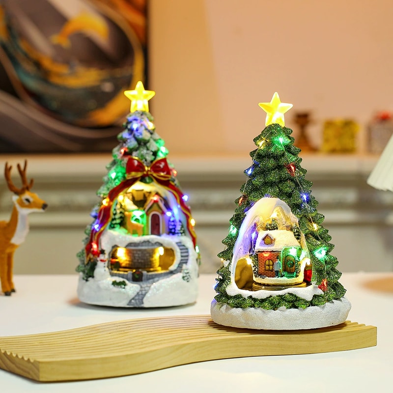 Rotating Christmas Tree Music Box Musical Box Home Decor For Kid Boy Girl And Adults 3