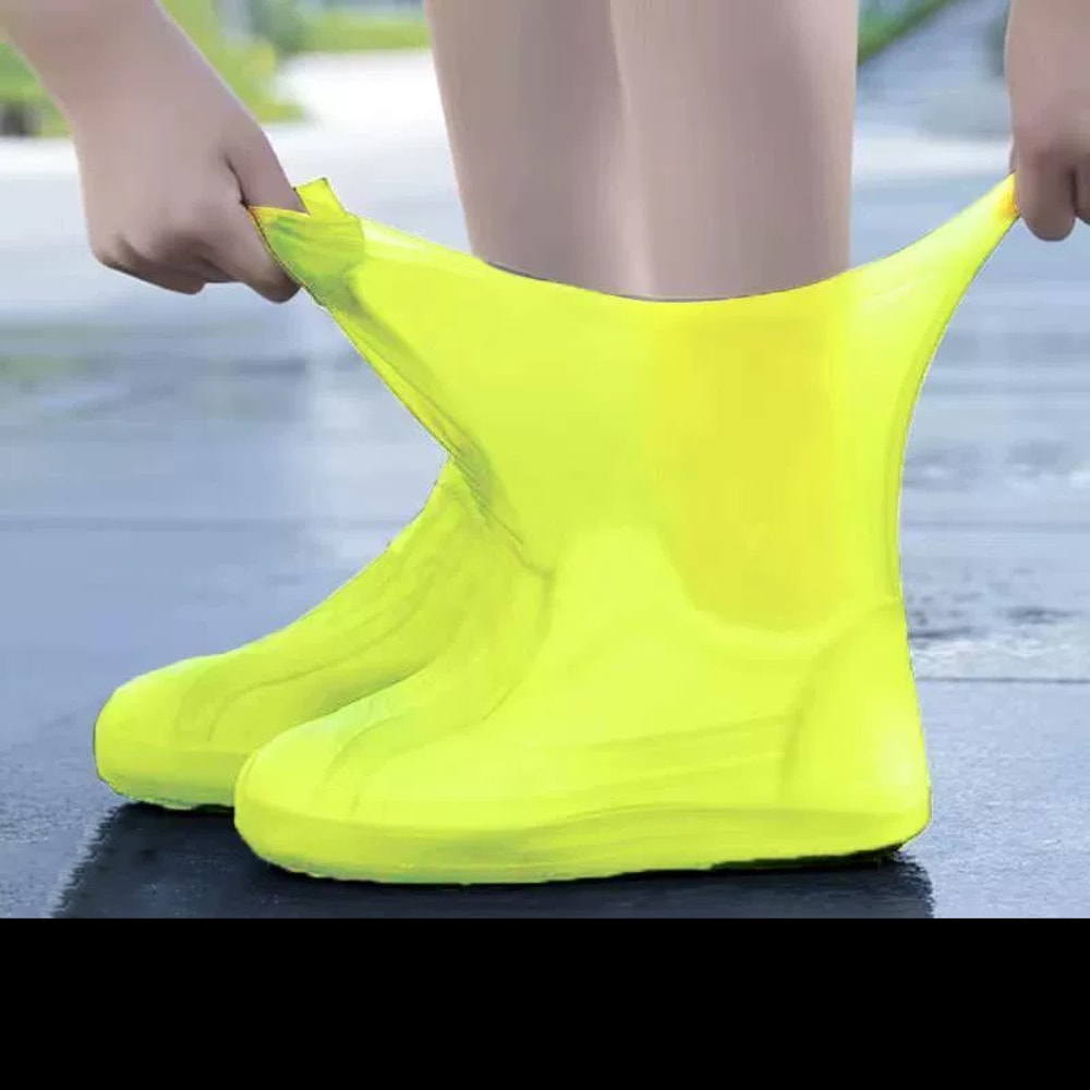 Rubber Rain Boot Silicone Waterproof Shoe Covers Lipresistant Overshoes For Outdoor Protection 8