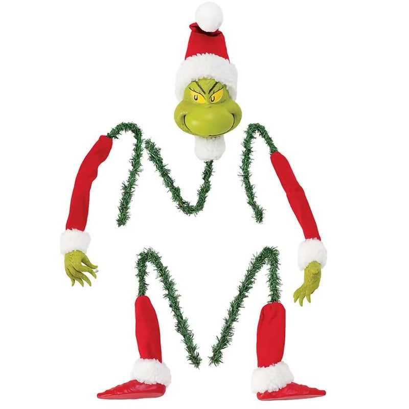 Arms Legs Grinch Tree Topper Holder Elf Body Tree Decoration For Xmas 5