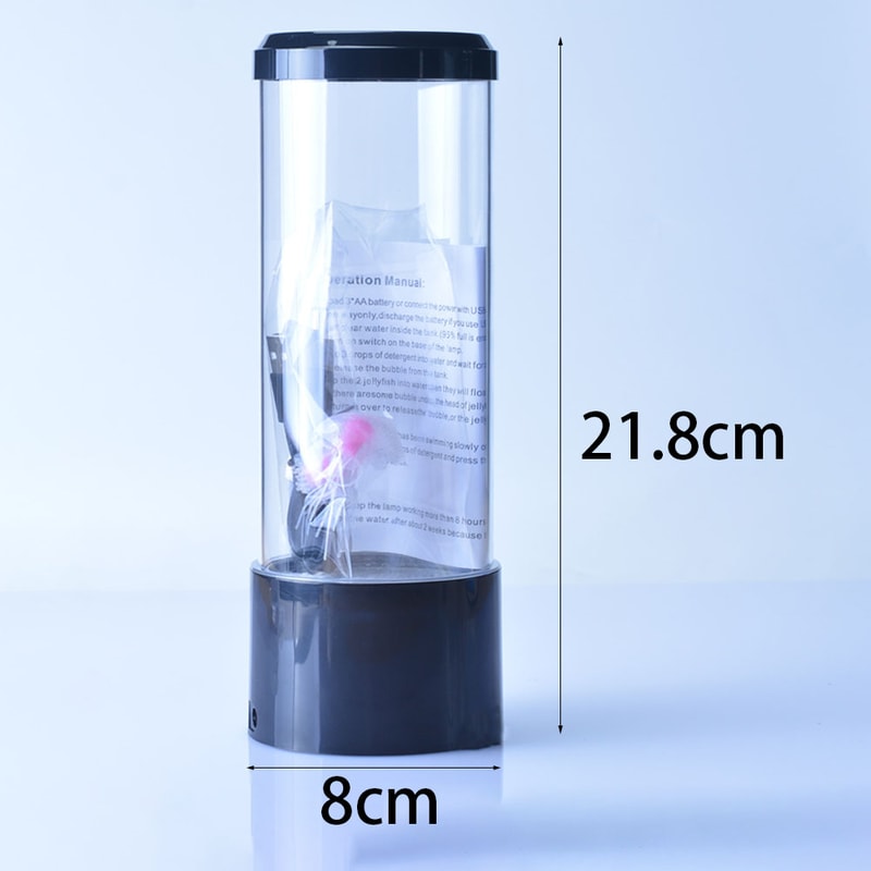 7Color Changing LED Jellyfish Aquarium Night Light Mood Lamp For Home Office Relaxation Gifts 7