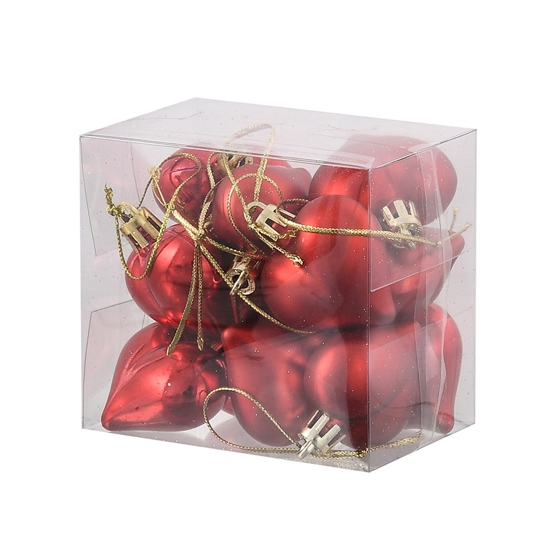 Heart Pendant Valentine Day Heart Ball Decorations Hanging Ornament For Christmas Tree 9