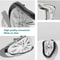 Creative Melting Right-angle Silent Clock, Vintage Silver Twisted Melting Clock for Office or Home Decor