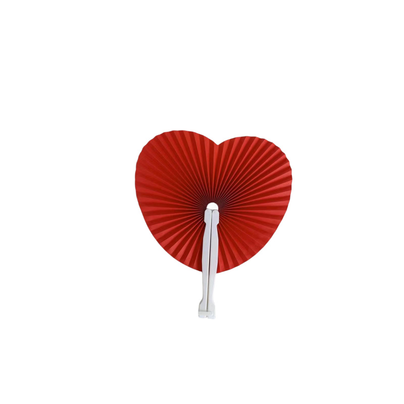 White Folding Paper Fan For Baby Shower Kids Birthday Party Wedding Guest Gifts 5