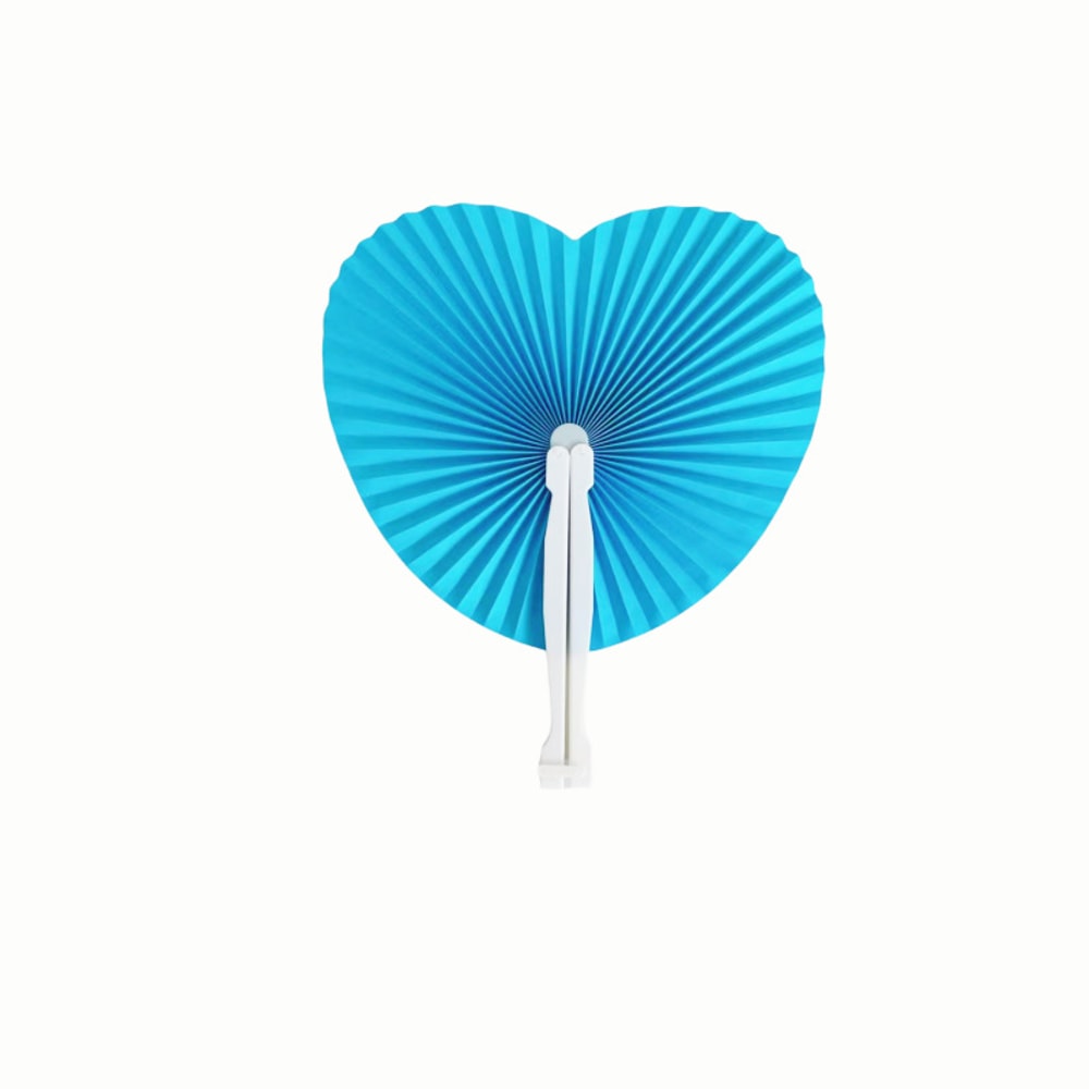White Folding Paper Fan For Baby Shower Kids Birthday Party Wedding Guest Gifts 7