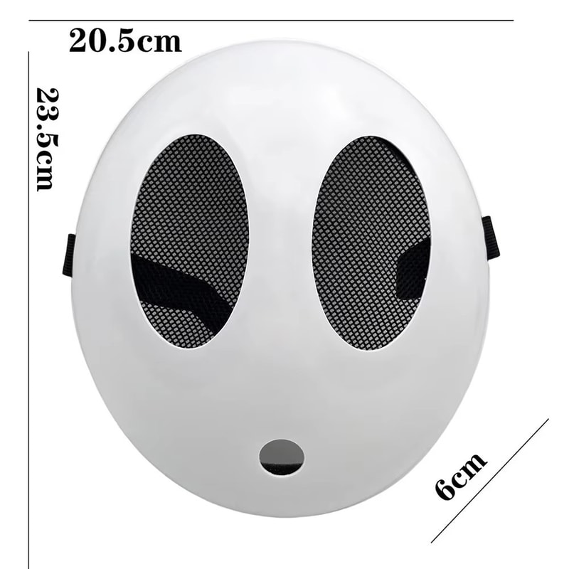 Shy Guy Mask Cosplay, Unisex Adult Plastic Halloween Masks, Carnival Party Costume Prop, Funny Cartoon Character