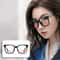 Fashion Round Sunglasses For Girls Pink Blush Gradient Glasses Transparent Black Frame Eyewear 0
