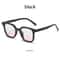 Fashion Round Sunglasses For Girls Pink Blush Gradient Glasses Transparent Black Frame Eyewear 5