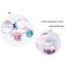 Beautiful Colorful Diamante Children Ring Plastic Diamond Jewelry Set With HeartShaped Box For Girl 4