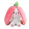 Delicate Soft Cute Deformed Rabbit Plush Toy, Strawberry Carrot Style, Ideal Birthday Gift
