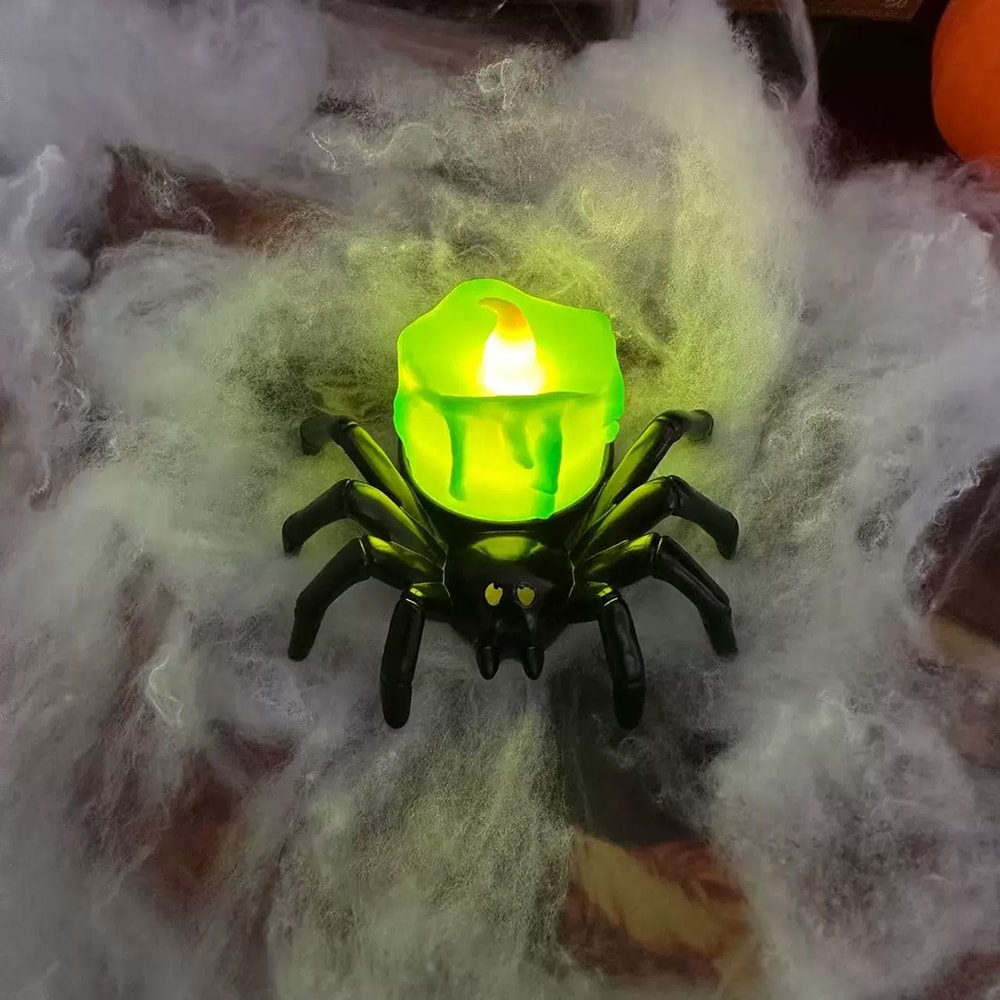 Beautiful Halloween Pumpkin Lanterns LED Candlelight Spider Props Festive Halloween Gifts 2
