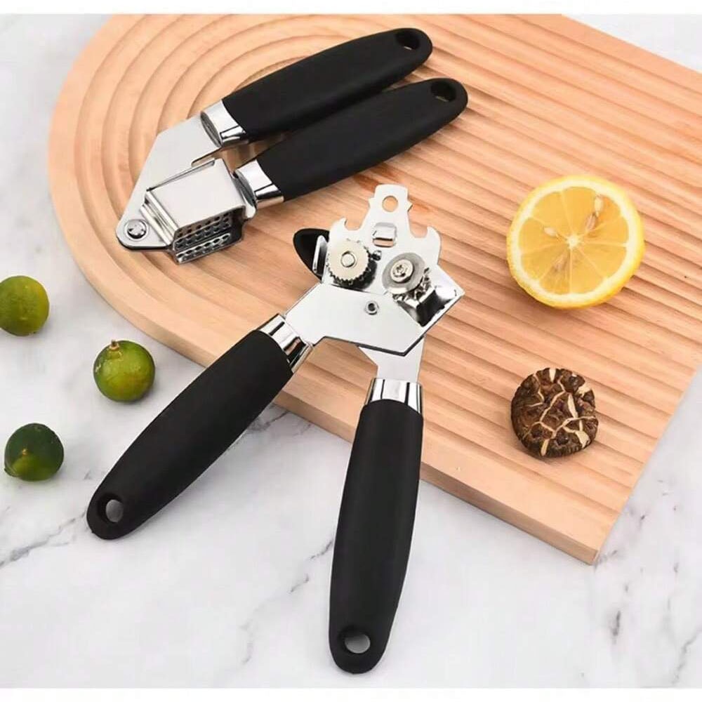 Stainless Steel Kitchen Utensils Set With Silicone Handles 1