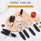 Stainless Steel Kitchen Utensils Set With Silicone Handles 2
