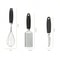 Stainless Steel Kitchen Utensils Set With Silicone Handles 5