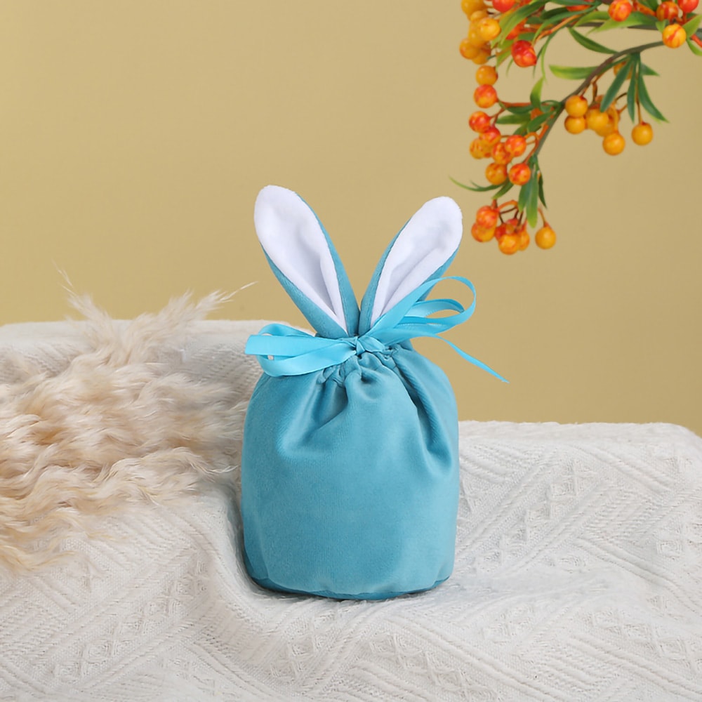 Cloth Pouch Easter Rabbit Ears Cute Bunny Gift Bags Chocolate Bags For Wedding Birthday Party Favor 6