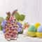 Resin Bunny Figurines with Colorful Easter Beads for Tabletop Spring Decor and Happy Easter Gifts