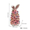 Resin Bunny Figurines with Colorful Easter Beads for Tabletop Spring Decor and Happy Easter Gifts