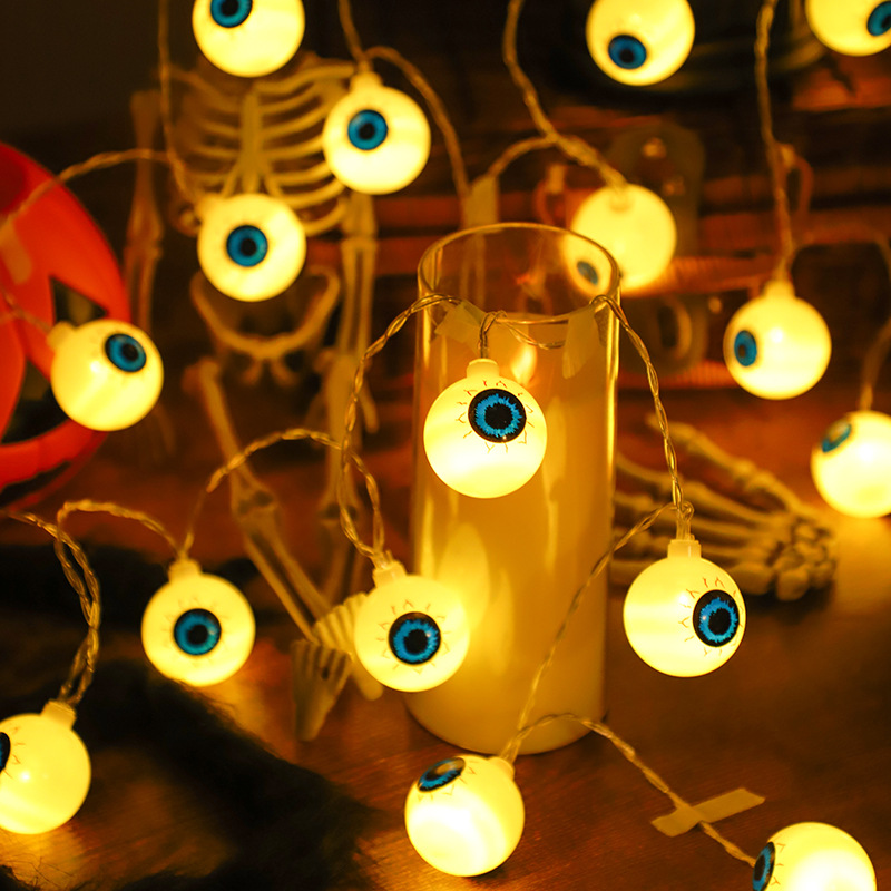 Trick or Treat Halloween Light String with Pumpkin, Skull, Ghost Festival Party Lanterns