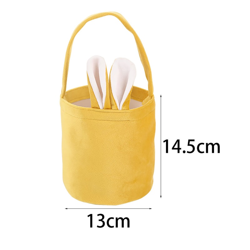 Cute Cartoon Bunny Ears Easter Basket Bag, Candy Egg Handbag for Kids, Easter Party Supplies Gift Packaging Bag